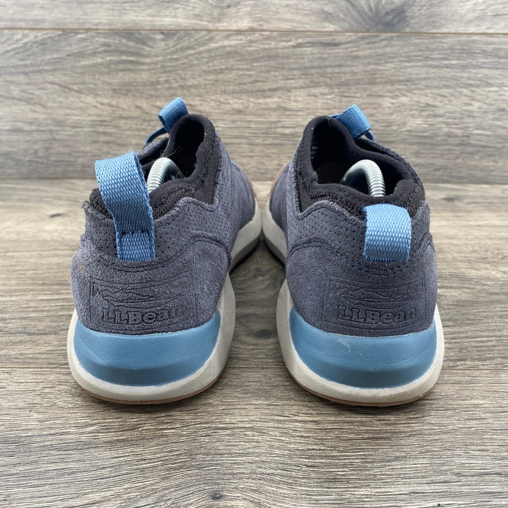 L.L. Bean Vista Low Lace Women 8 Blue Grey Suede Hiking Sneaker 508519 - Picture 9 of 12